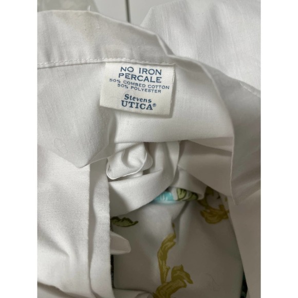 Vintage JP Stevens & Co Inc Double Fitted & Flat Floral Set Sheet - Picture 6 of 8